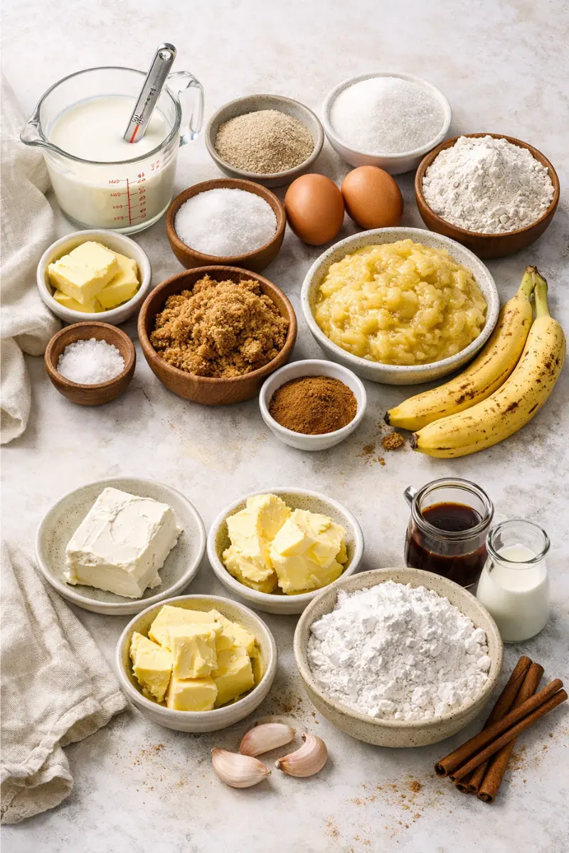Banana bread cinnamon roll ingredient