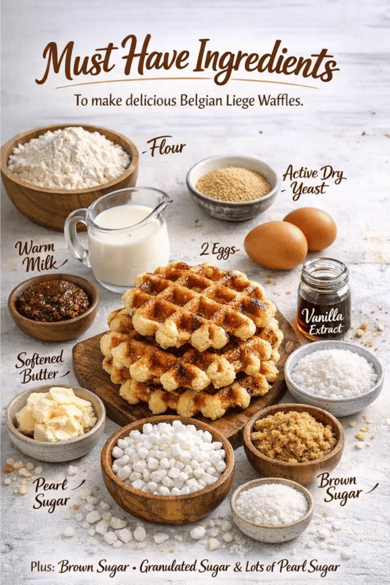 Belgian Liege Waffles Recipe Ingredients Belgian Liege waffles recipe ingredients