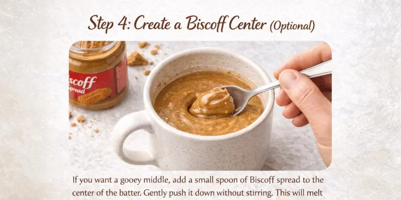 Biscoff Mug Cake Recipe Step 4 Biscoff Mug Cake recipe step 4