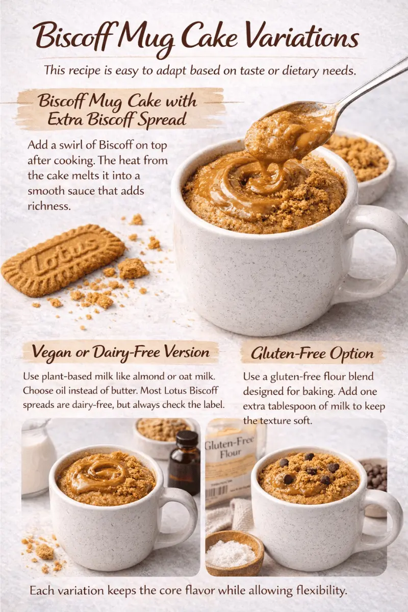 Biscoff Mug Cake Recipe Variations Biscoff Mug Cake recipe variations