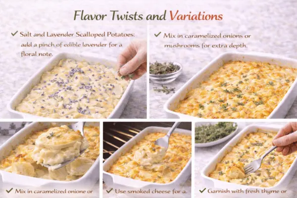 Cheesy Scalloped Potatoes recipe variations