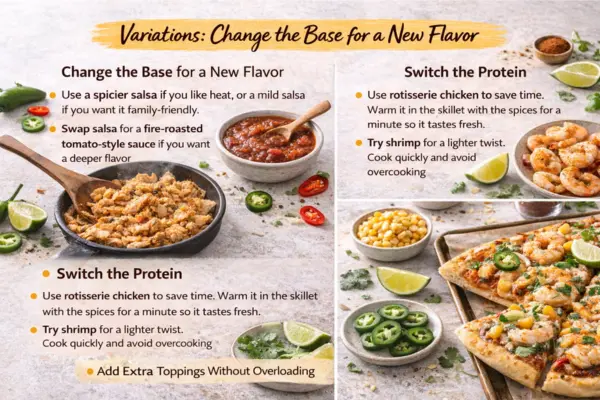 Chicken Fajita Pizza variations