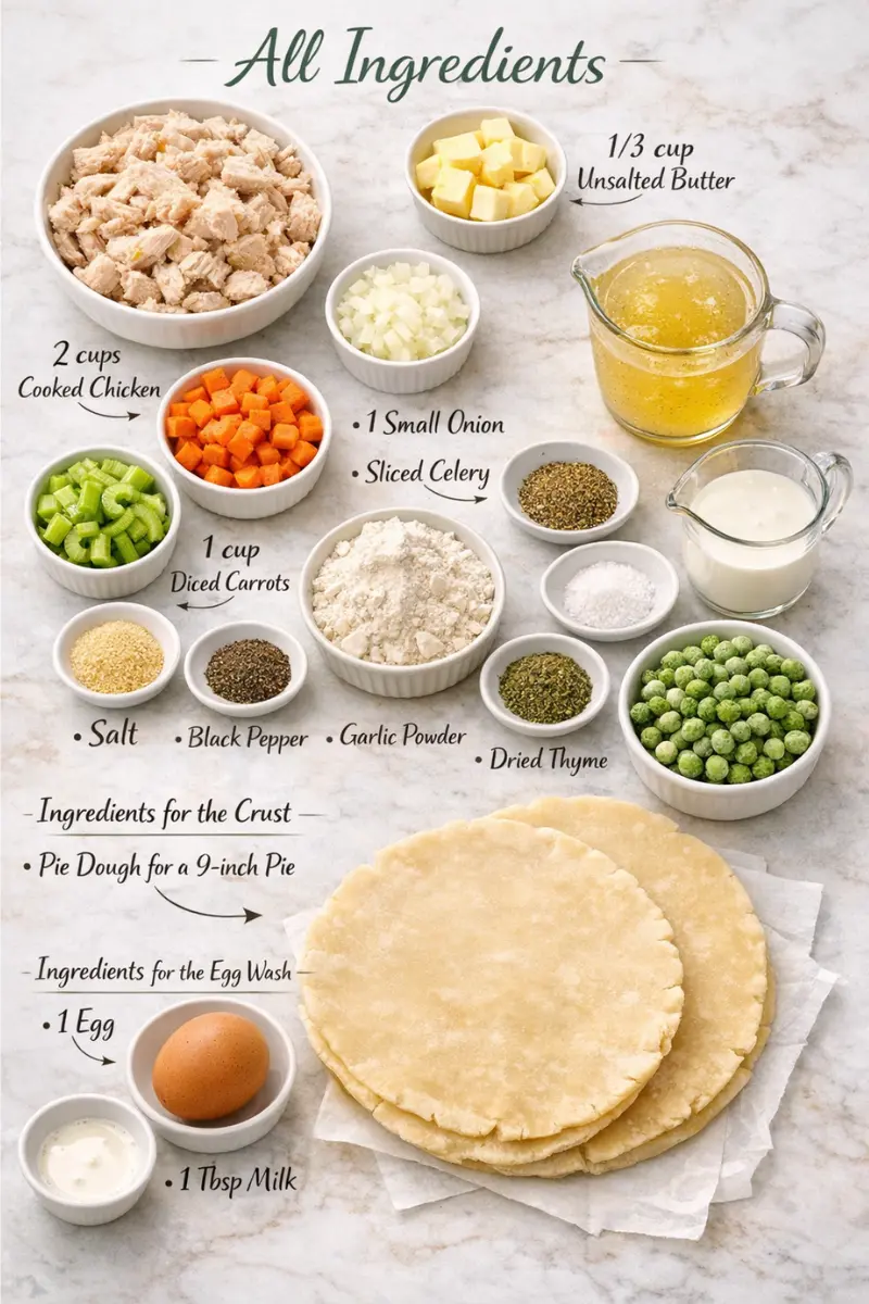 Chicken Pot Pie Recipe ingredient