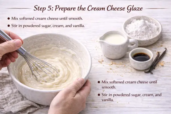 Cinnamon Roll Bread Pudding step 5