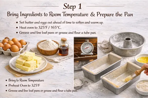 Classic Pound Cake step 1