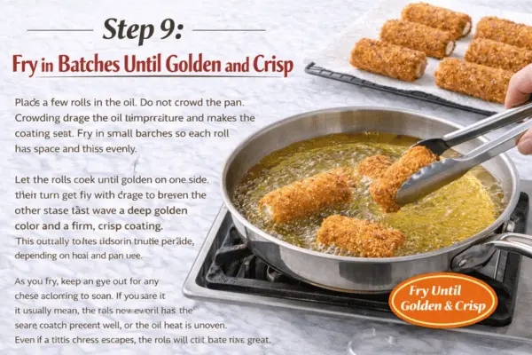 Crispy Fried Lasagna Rolls step 9