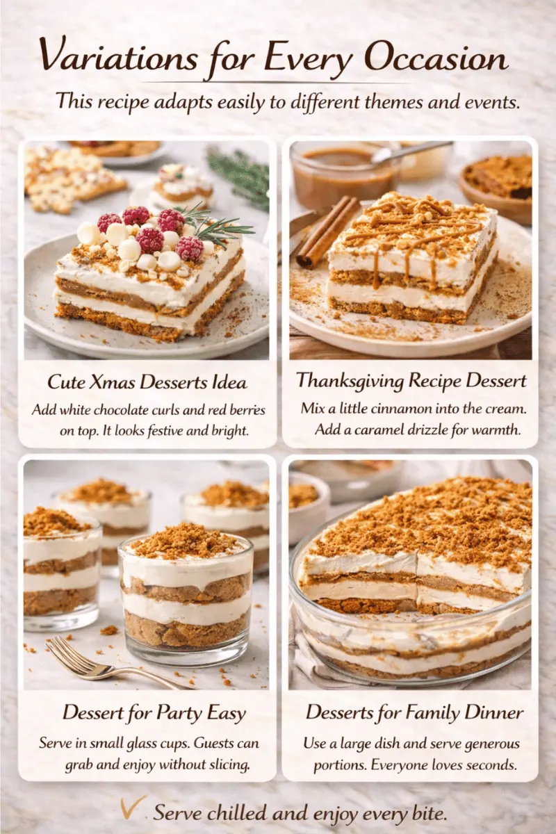 Easy Biscoff Tiramisu recipe variations