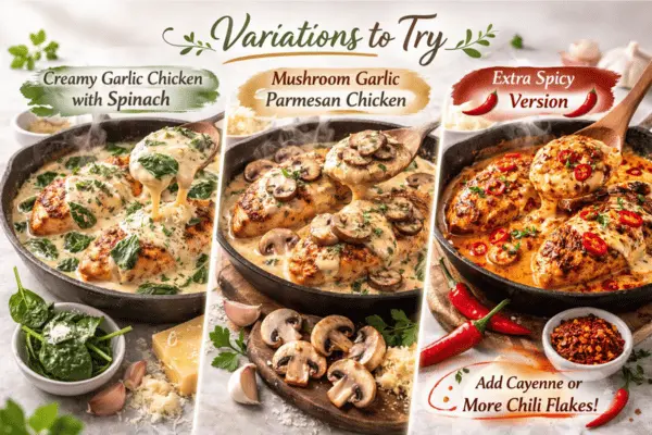Garlic Parmesan Chicken variations