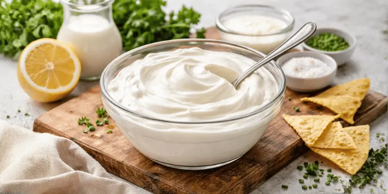 Homemade sour cream