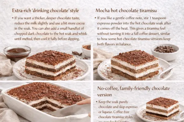 Hot Chocolate Tiramisu Variations Hot chocolate tiramisu variations