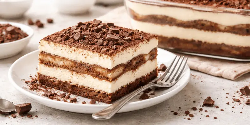 Hot chocolate tiramisu