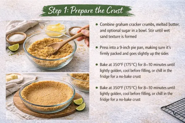 Key Lime Pie with Cream Cheese step 1