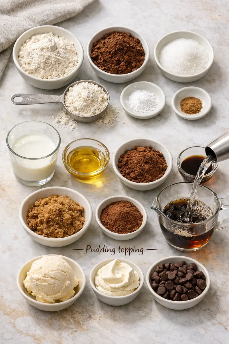 Microwave Chocolate Pudding Cake ingredient