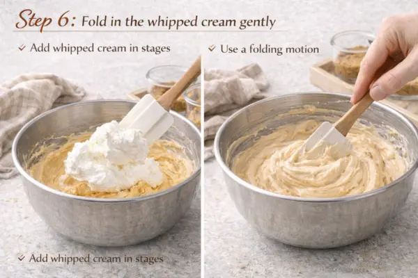 No Bake Salted Caramel Cheesecake Cups step 6