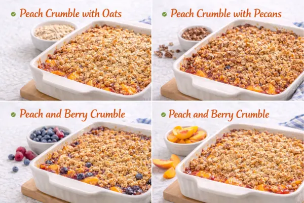Peach Crumble Recipe variations