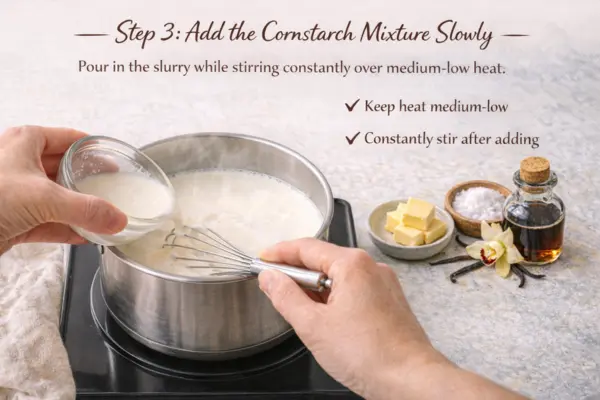 Vanilla Bread Pudding Sauce step 3