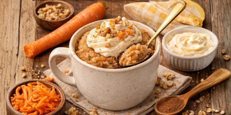 carrot mug cake