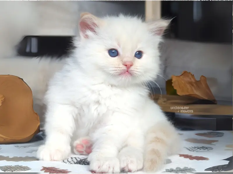 Cream Color Ragdoll Kitten