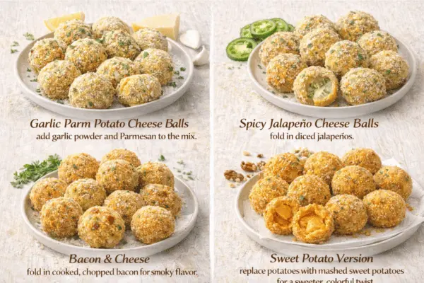 crispy fried mashed potato balls variations