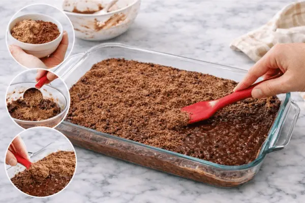 hot fudge chocolate cake recipe step 5