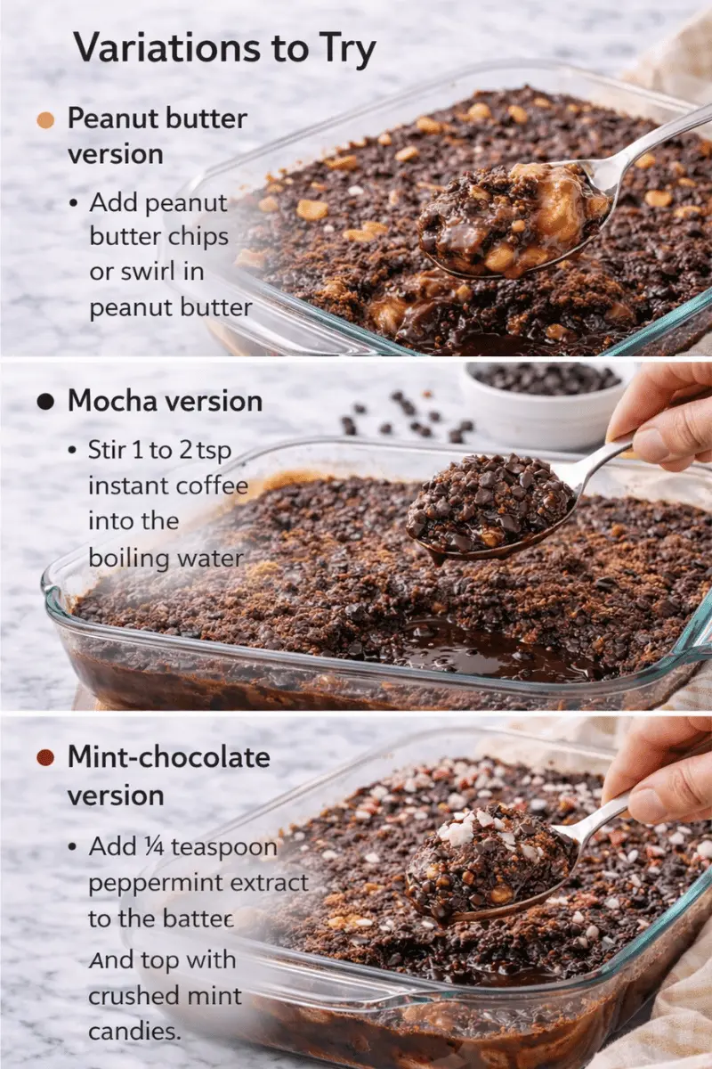 hot fudge chocolate cake recipe variations