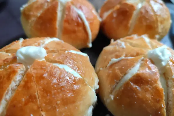 korean cream cheese garlic buns recipe step 5