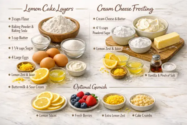Layered Lemon Cake Ingredients layered lemon cake ingredients