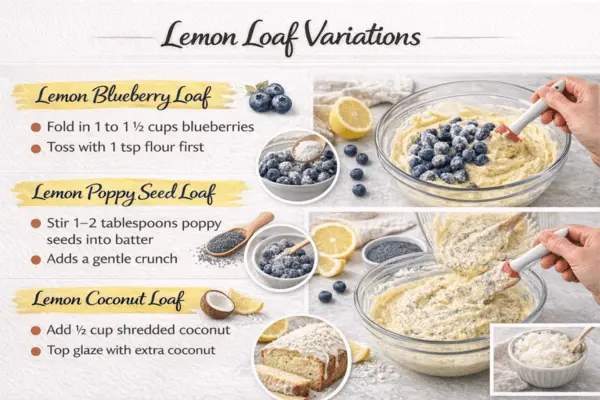 lemon loaf cake variations