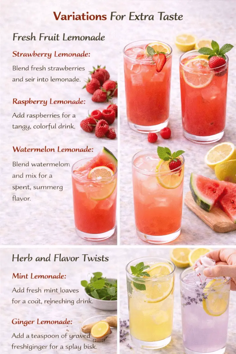 lemonade recipe variations