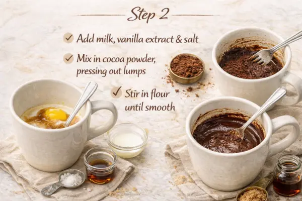 Microwave Single Serve Fudgy Brownies Recipe Step 2 microwave single serve fudgy brownies recipe step 2