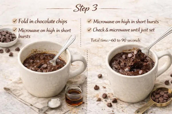 Microwave Single Serve Fudgy Brownies Recipe Step 3 microwave single serve fudgy brownies recipe step 3