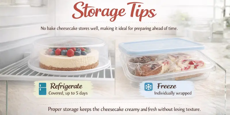 no bake cheesecake storage tips