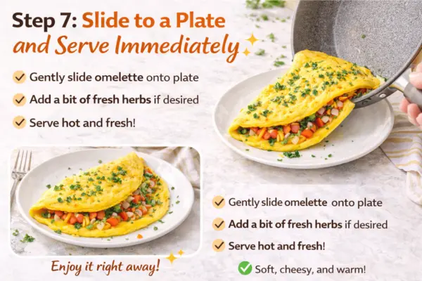 Omelette Recipe Step 7 omelette recipe step 7