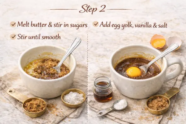 Oven Single Serve Fudgy Brownies Recipe Step 2 oven single serve fudgy brownies recipe step 2