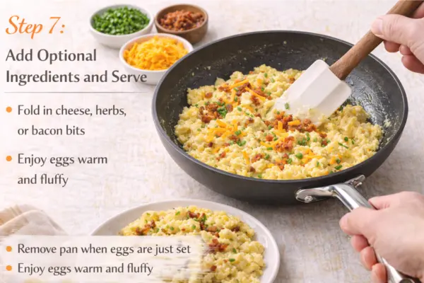 scrambled eggs step 7