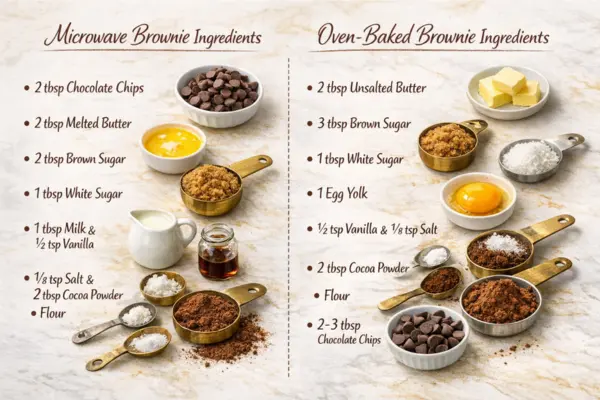 Single Serve Fudgy Brownies Recipe Ingredients single serve fudgy brownies recipe ingredients