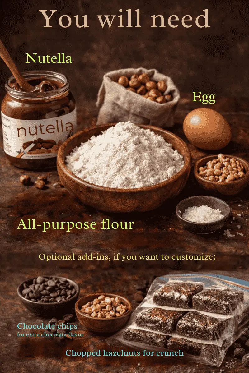 the 3 ingredient nutella recipe