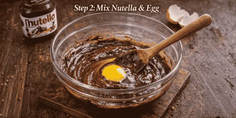 3 ingredient nutella recipe step 2