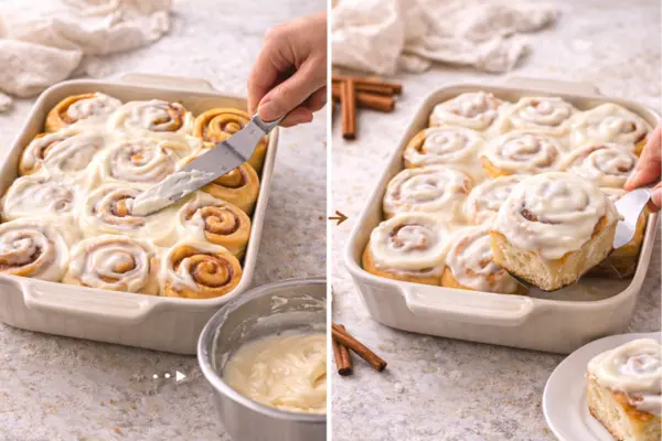Banana bread cinnamon roll step 11