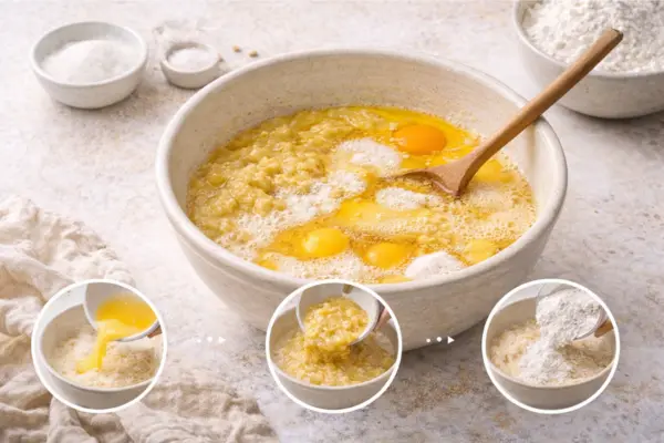 Banana bread cinnamon roll step 2