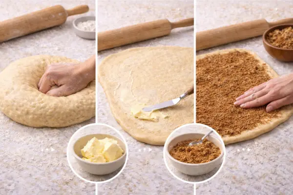 Banana bread cinnamon roll step 6