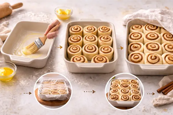 Banana bread cinnamon roll step 8