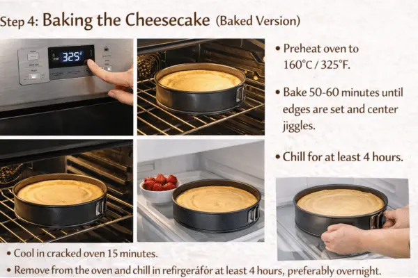 Biscoff Salted Caramel Cheesecake step 4