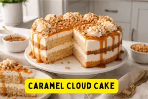 Caramel Cloud Cake: A Soft, Creamy Dessert You Will Love