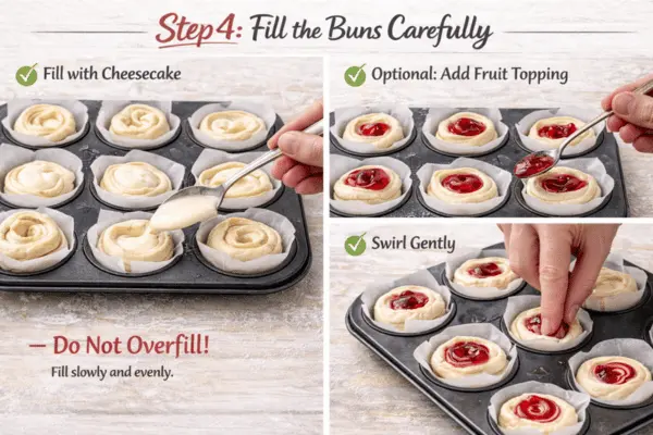 Cheesecake Croissant Buns Step 4 Cheesecake Croissant Buns step 4