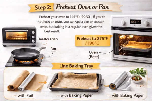 Cheesy Garlic Bread Step 2 Cheesy garlic bread step 2