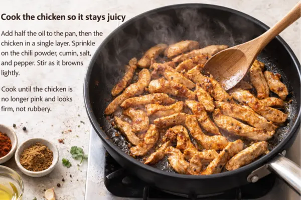 Chicken Fajita Pizza step 2