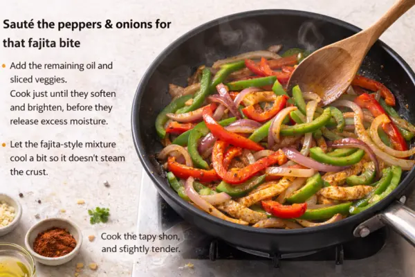 Chicken Fajita Pizza step 3