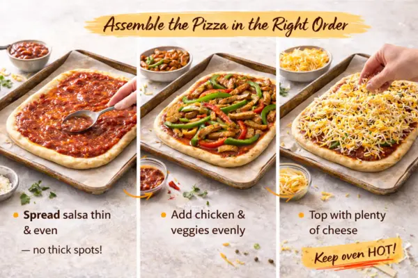 Chicken Fajita Pizza step 5