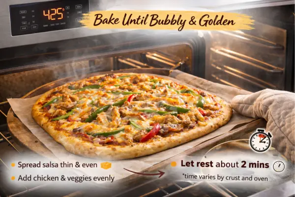 Chicken Fajita Pizza step 6